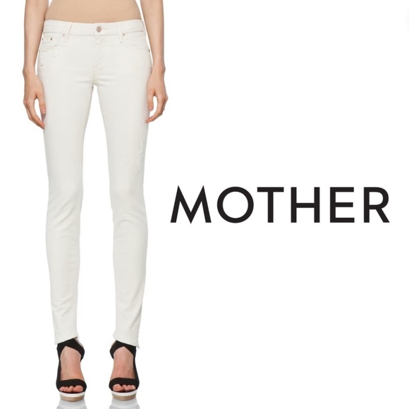 MOTHER The Looker Cream For A Day (Destroyed) - Size 25 - Picture 1 of 16